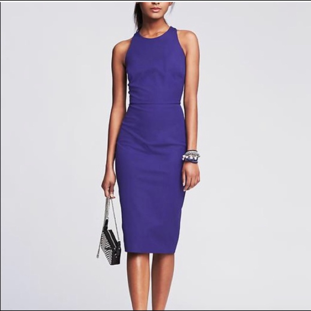 Banana Republic Sloan Fit Racerback Pencil Dress